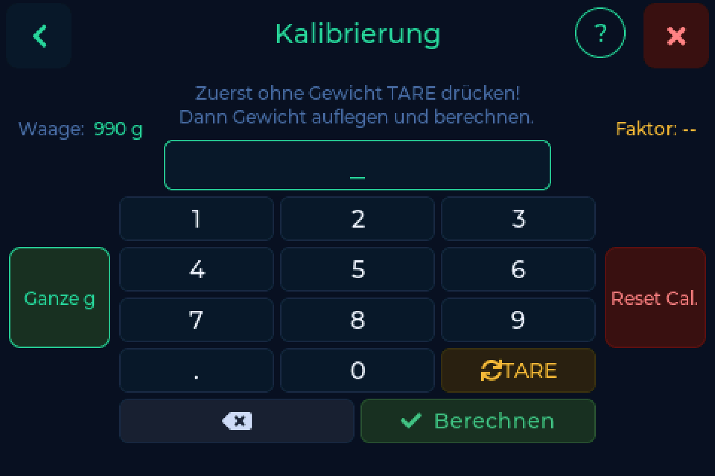 Kalibrierung
